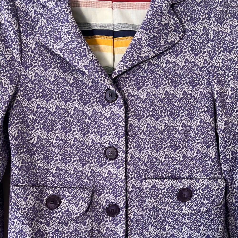Purple Patterned Women's Jacket - image 5